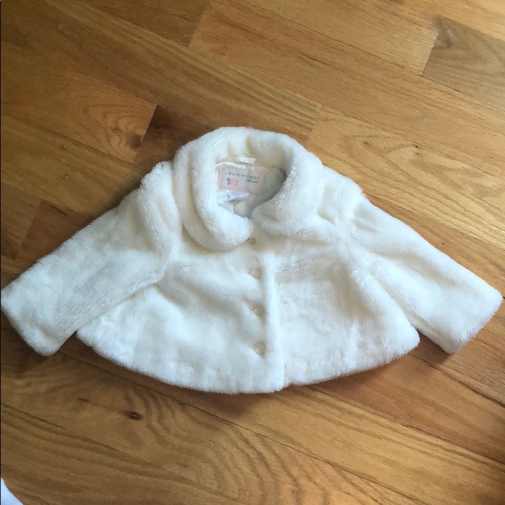 Janie and Jack faux fur coat